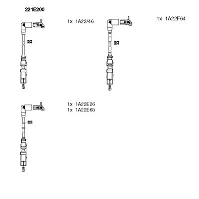 Zündleitungssatz Bremi 221E200 von Bremi