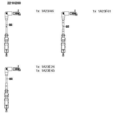 Zündleitungssatz Bremi 221H200 von Bremi