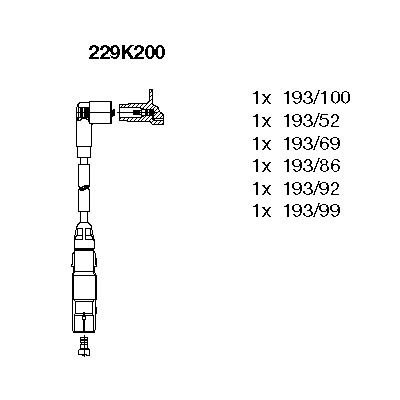 Zündleitungssatz Bremi 229K200 von Bremi