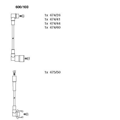 Zündleitungssatz Bremi 600/103 von Bremi