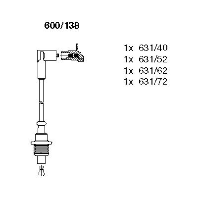 Zündleitungssatz Bremi 600/138 von Bremi