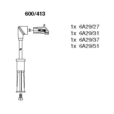 Zündleitungssatz Bremi 600/413 von Bremi