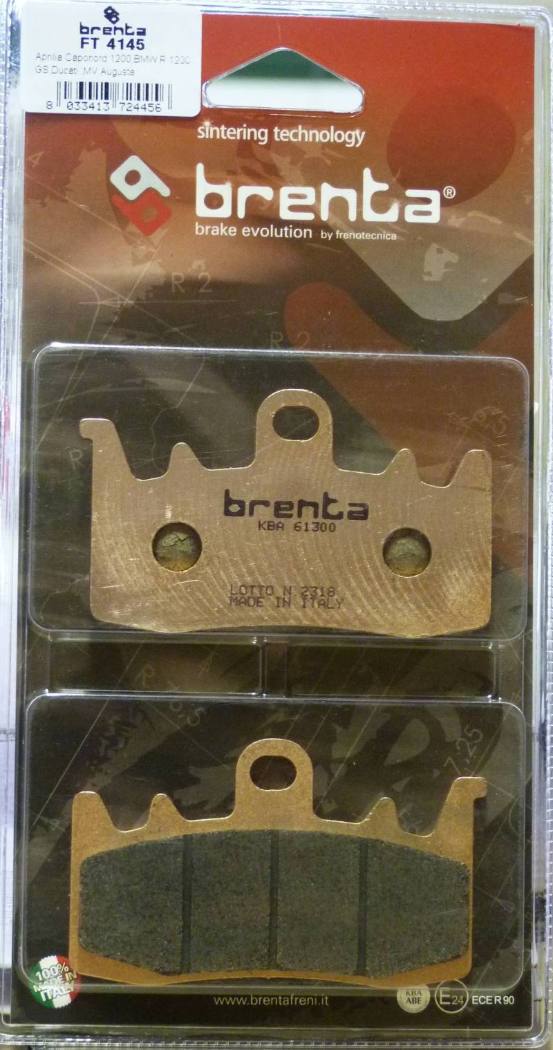 Brenta ft 4145 Bremsbeläge Sinter Moto, Set von 2 von BRENTA