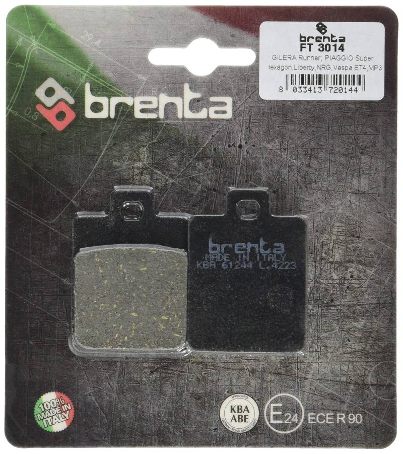 Brenta ft 3014 Bremsbeläge Organische Motorrad, Set von 2 von BRENTA