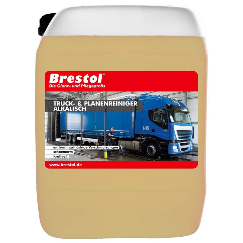 Brestol Truck- & Planenreiniger alkalisch 10 Liter - Truckreiniger Plastikreiniger Sprühreiniger HD-Reiniger Kraftreiniger Zeltreiniger Konzentrat von Brestol