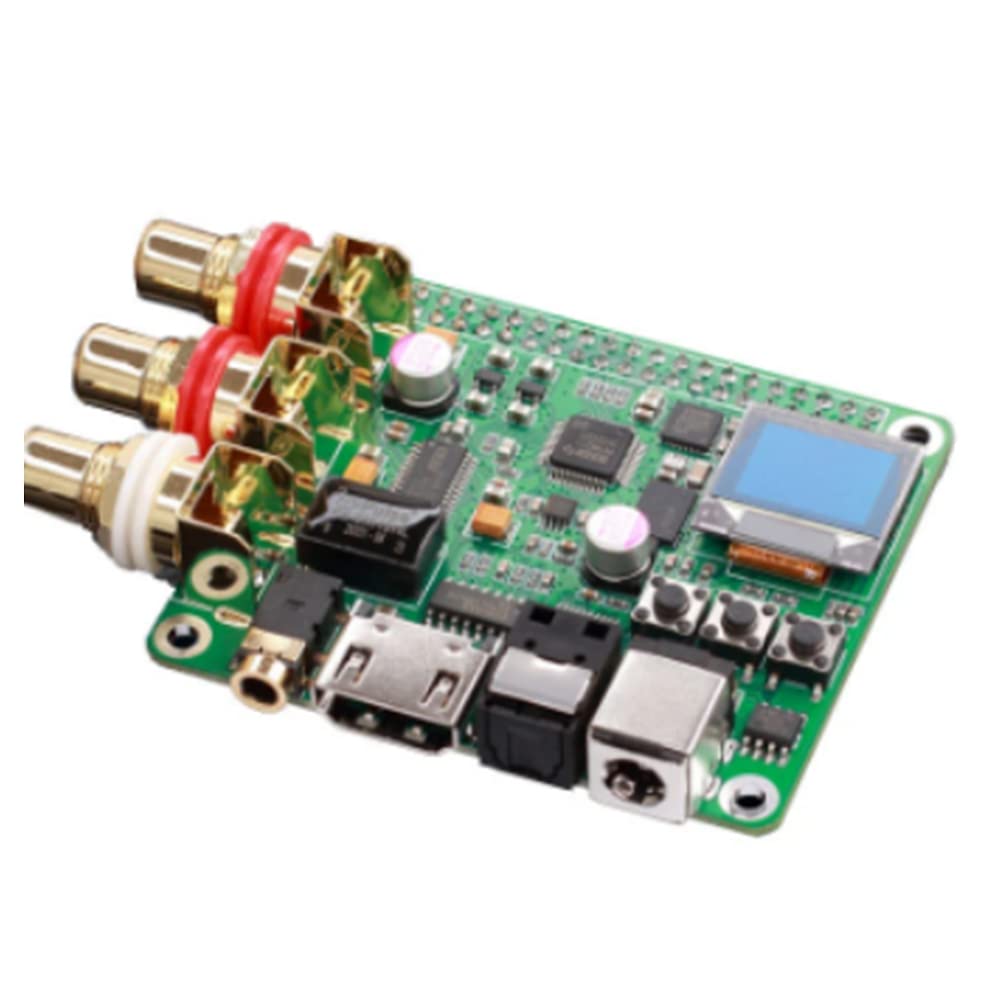 Briaatt 1 Stück Unterstützt Koaxialfaser-I2S-OUT-Audio-Decoder-Board für 3B 3B+ 4B von Briaatt