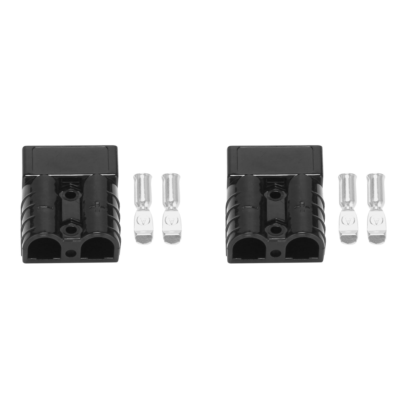 Briaatt 2X für Anderson Style Stecken Verbinder 50A 600V 6-12AWG AC/DC Elektrowerkzeug für 6AWG Plattierte Massive Anschluss Stecker Schwarz von Briaatt