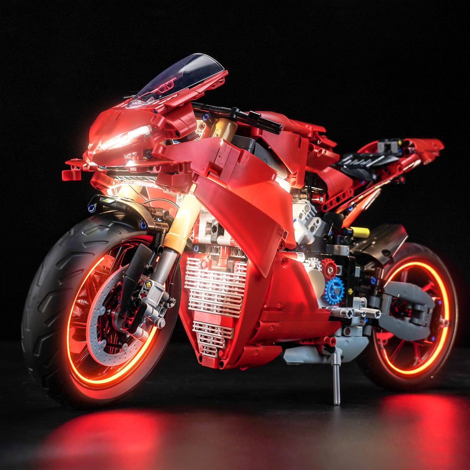 BrickBling Led Licht Set Kompatibel mit Lego Ducati Panigale V4 S Motorcycle 42202 (Kein Modell), Dekorationsbeleuchtungsset Compatible with Lego Ducati Panigale V4 S Motorcycle Kreative Spielzeug von BrickBling