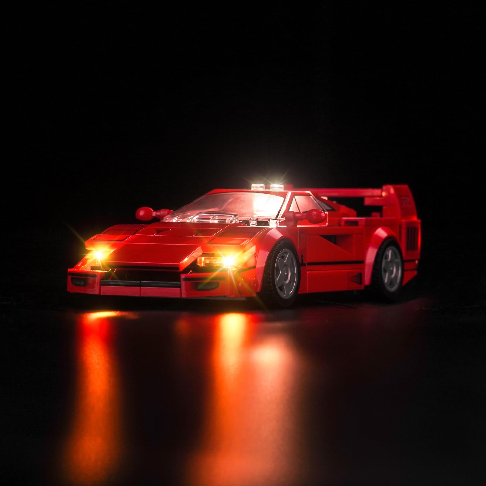 BrickBling Led Licht Set Kompatibel mit Lego Ferrari F40 Supercar (Kein Modell), Dekorationsbeleuchtungsset Compatible with Lego 76934 Ferrari F40 Supercar Kreative Spielzeug - Standard Version von BrickBling