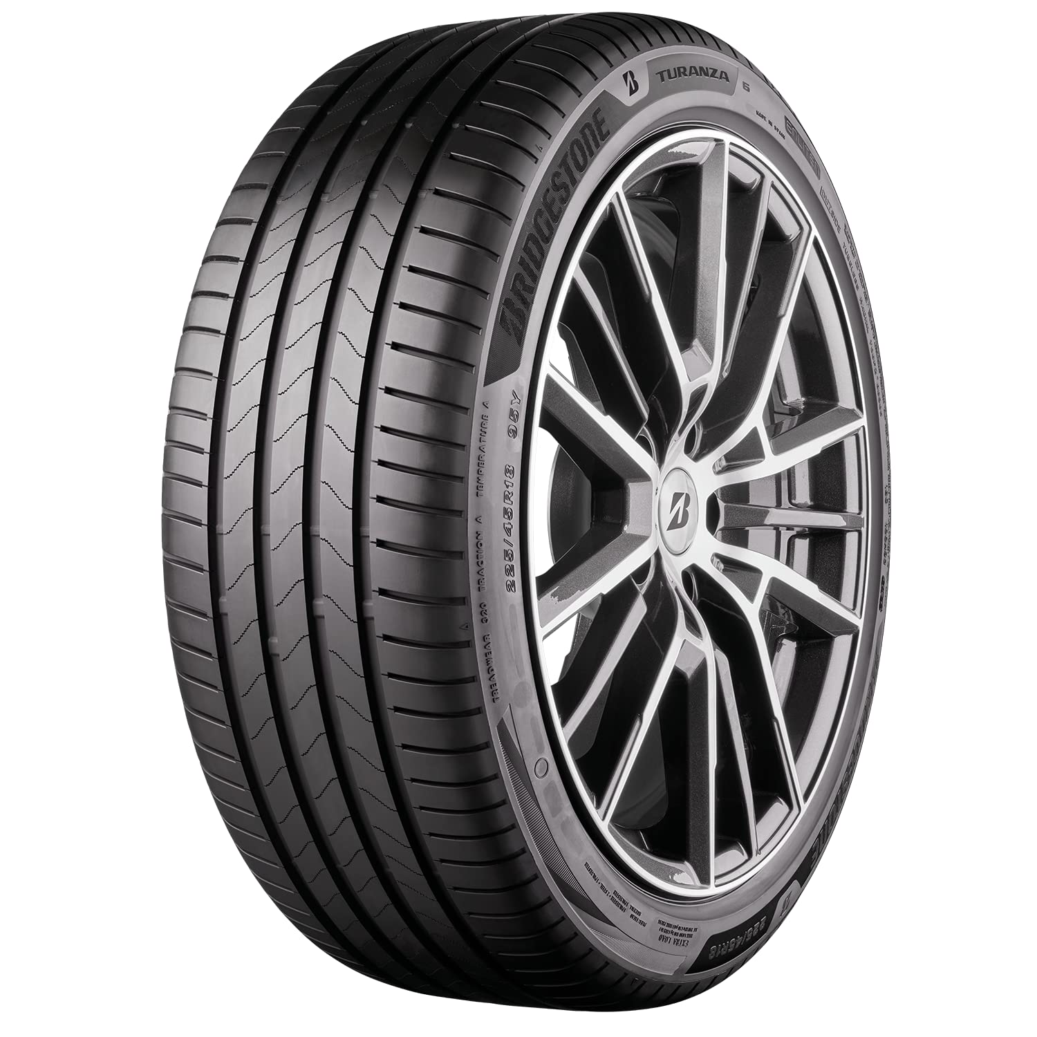 BRIDGESTONE TURANZA 6 ENLITEN - 215/50R18 92W - Sommerreifen - B/A/69dB von Bridgestone