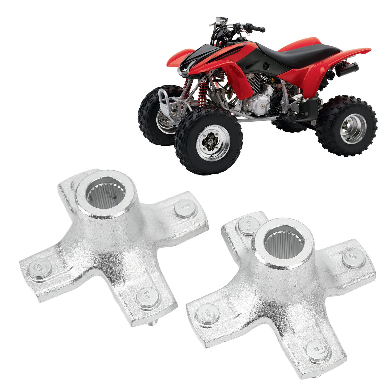 Brilluxa 2 Stück Motorrad Hinterradnaben Links Rechts Ersatz für T.RX400EX SPORTRAX 400 2X4 1999-2008 ATV Motorrad Hinterachse Radnaben Zubehör von Brilluxa