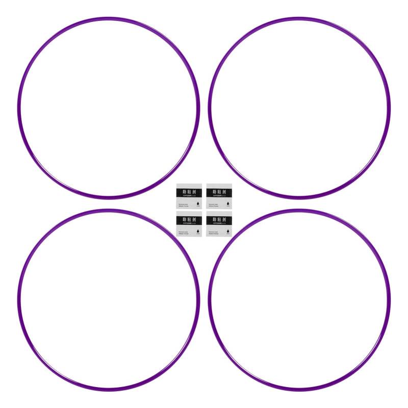 Brilluxa 21 Zoll Rad Randschutz, Selbstklebstoff, Kratzerd, ABS Rim Protection Guard, universelle Passform für Autos, 4PCs (Lila) von Brilluxa