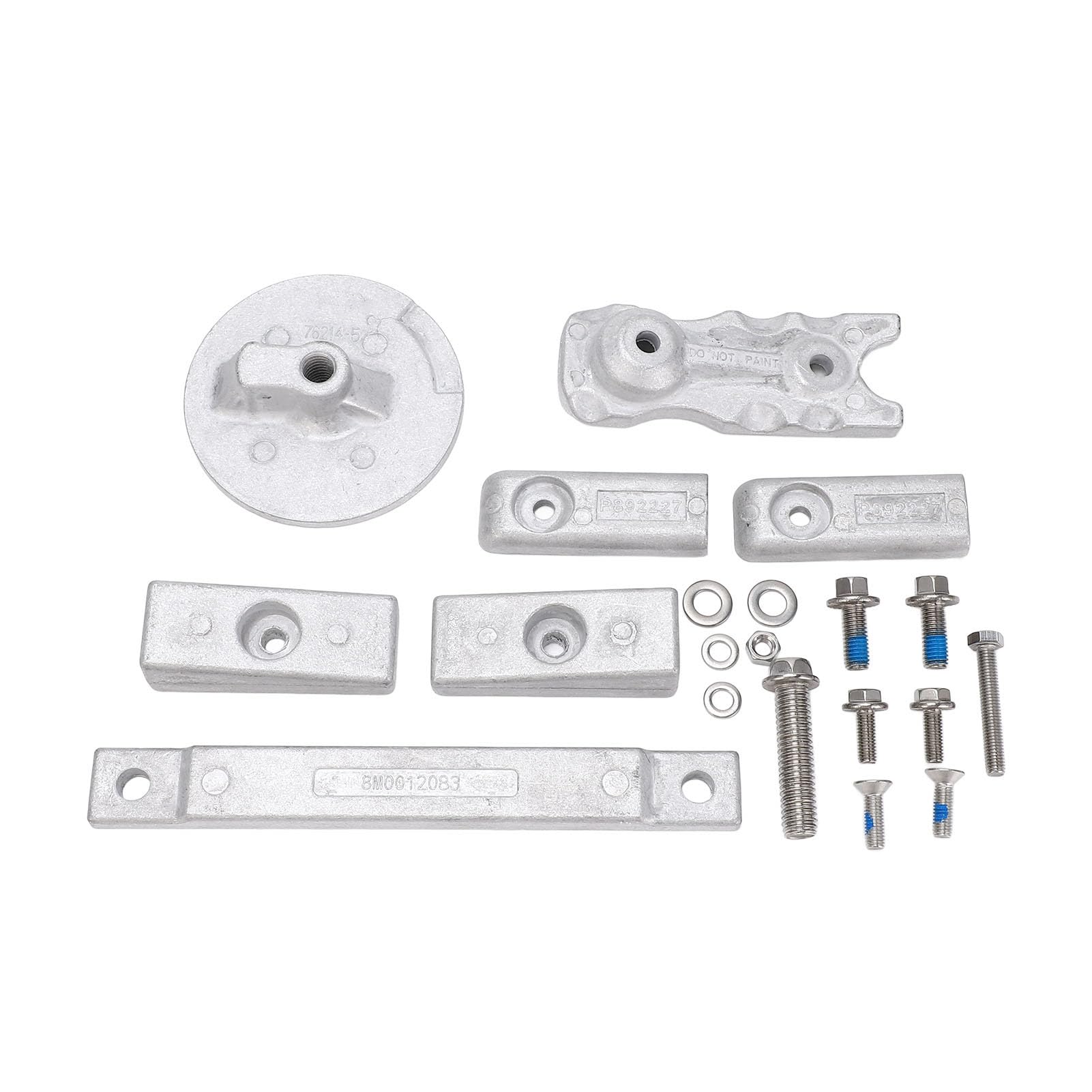 Brilluxa Aluminium Anode Kit 97-8M0116590, Marine Anode Kit für 350 PS L6 Verado Outboards, oxidationsbeständig von Brilluxa