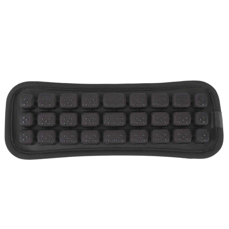 Brilluxa Auto-Sicherheitsgurt-Schulterpolster, universelles 8,4 x 24,9 cm großes elastisches Kissen, schwarz, kurzer Riemen, Druckentlastung für den Einsatz im Auto (Black) von Brilluxa