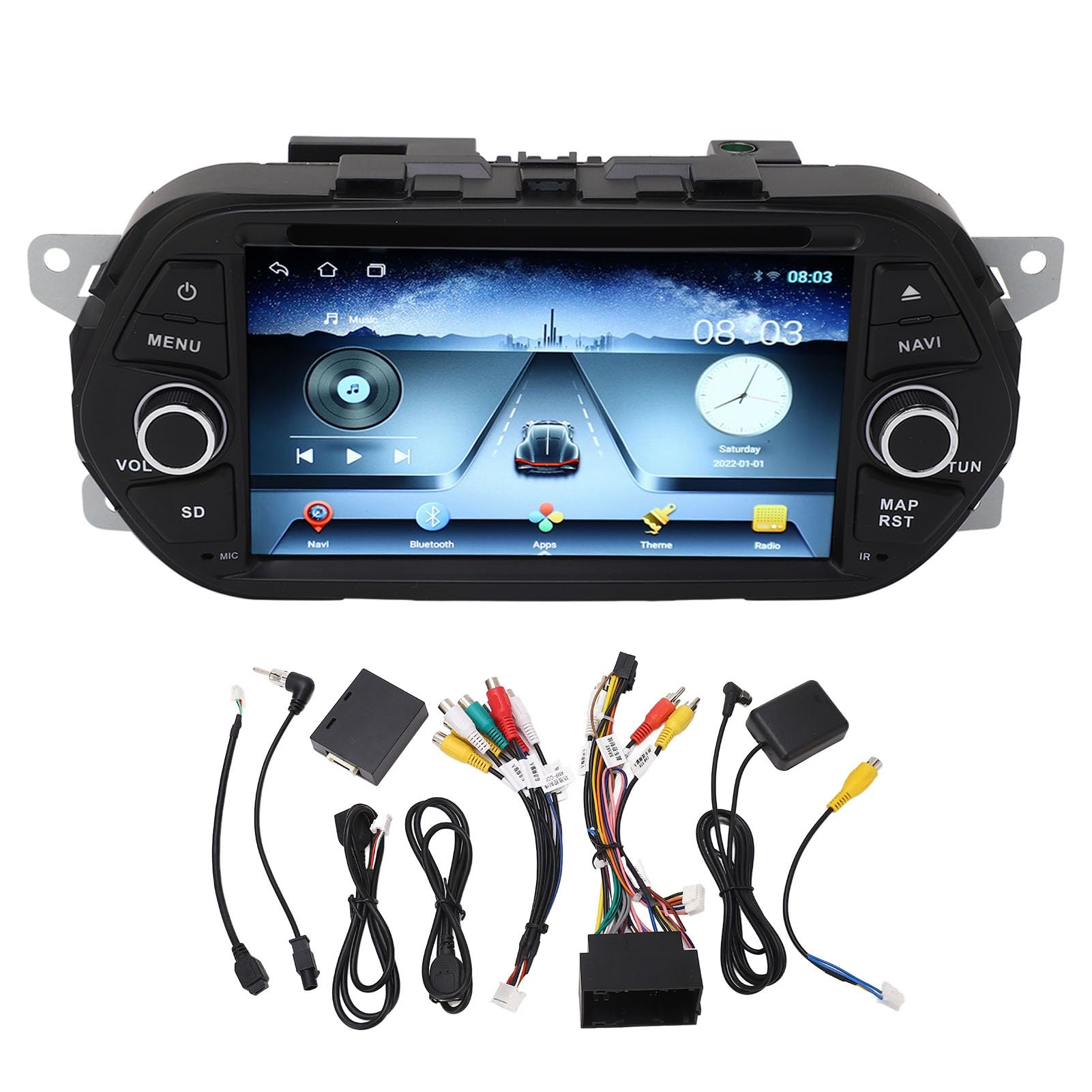 Brilluxa Car Stereo 7in Touchscreen Android 12 WiFi Bluetooth GPS Navigation Wireless Carplay Ersatz für Tipo Egea von Brilluxa