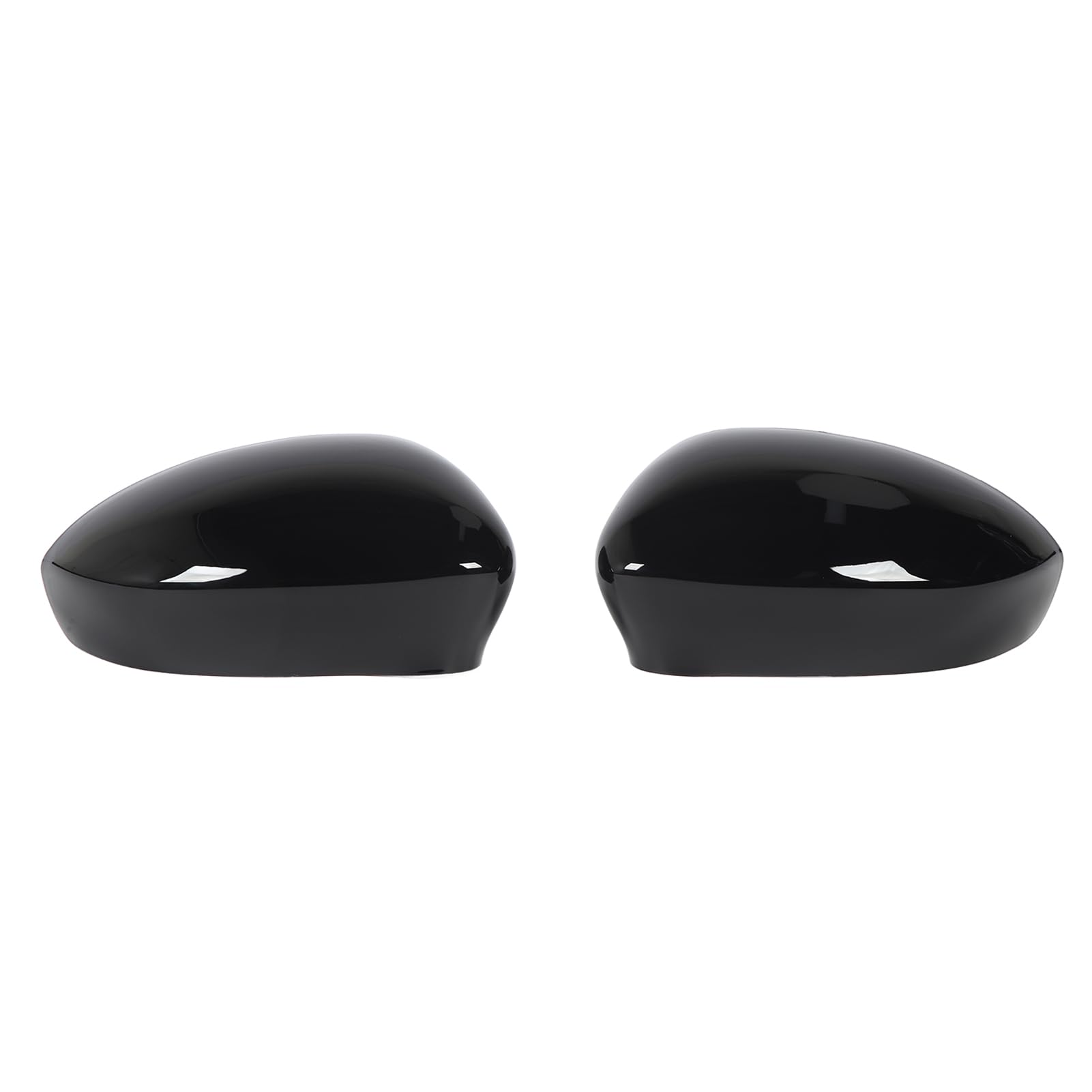 Brilluxa Carbon Fiber Side Mirror Caps 2 Pcs Rear View Mirror Covers, Left Right Door Side Wing Mirror Cover Rearview Mirror Guard Cap for Fiat 500 2007 to 2020 (Glossy Black) von Brilluxa