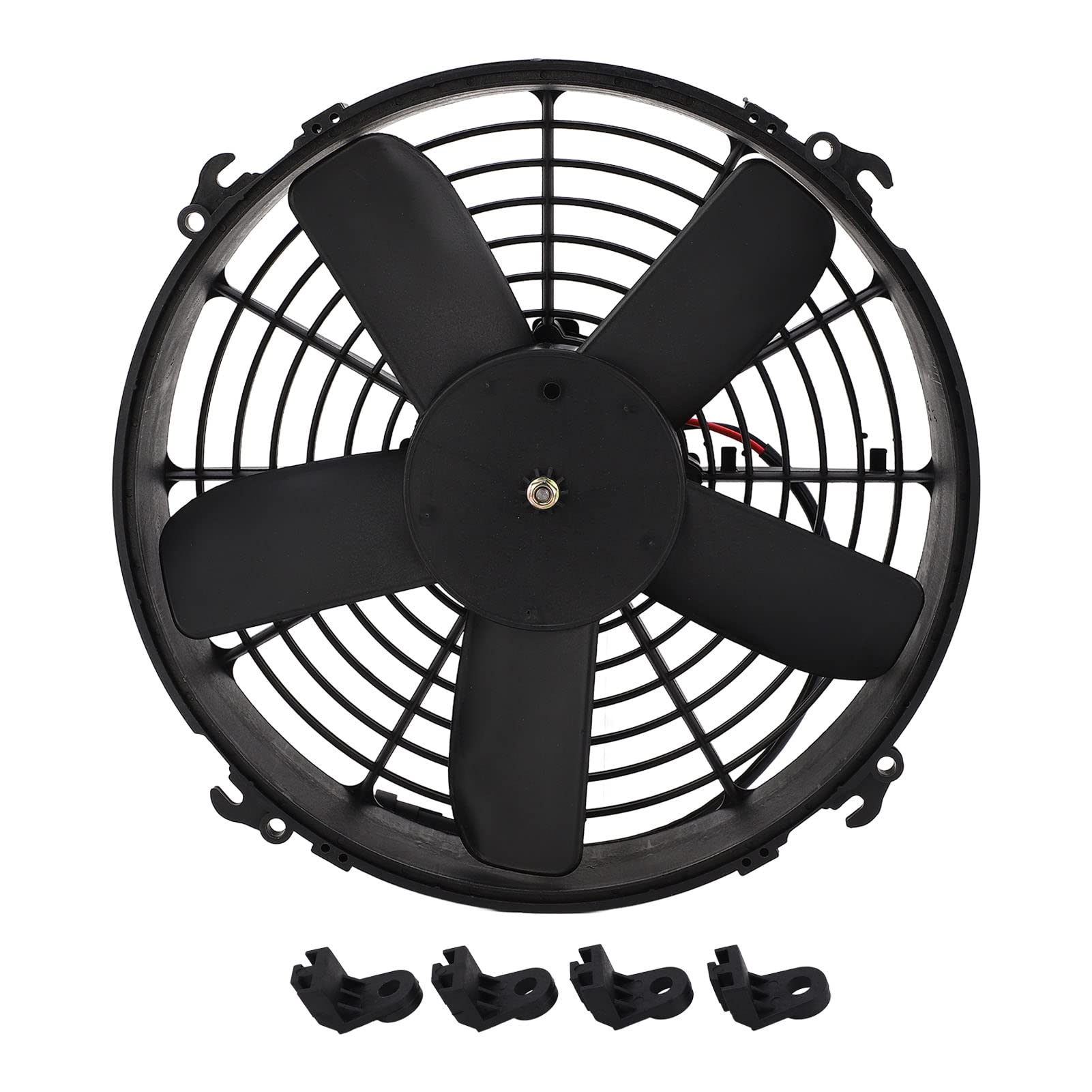 Brilluxa Electric Cooling Lüfter, 330 mm AC -Kondensatorventilator für LKWs, 24 V 160W Kühlerlüfterbaugruppe, fünf Klingenersatz für Busse von Brilluxa