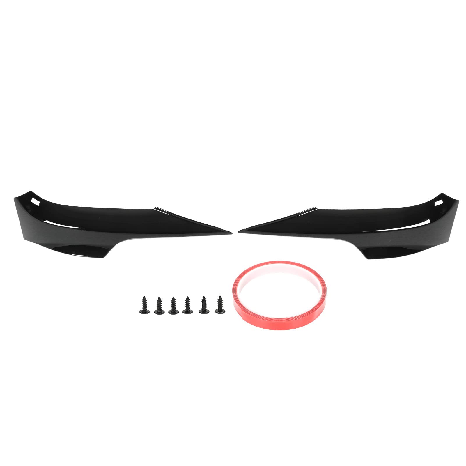 Brilluxa Front Bumper Spoiler Lip Deflector Splitter Front Bumper Protector Corner Spoilers Splitters Trim for 3 Series E92 M Sport Coupe 2006 to 2010 (Black) von Brilluxa