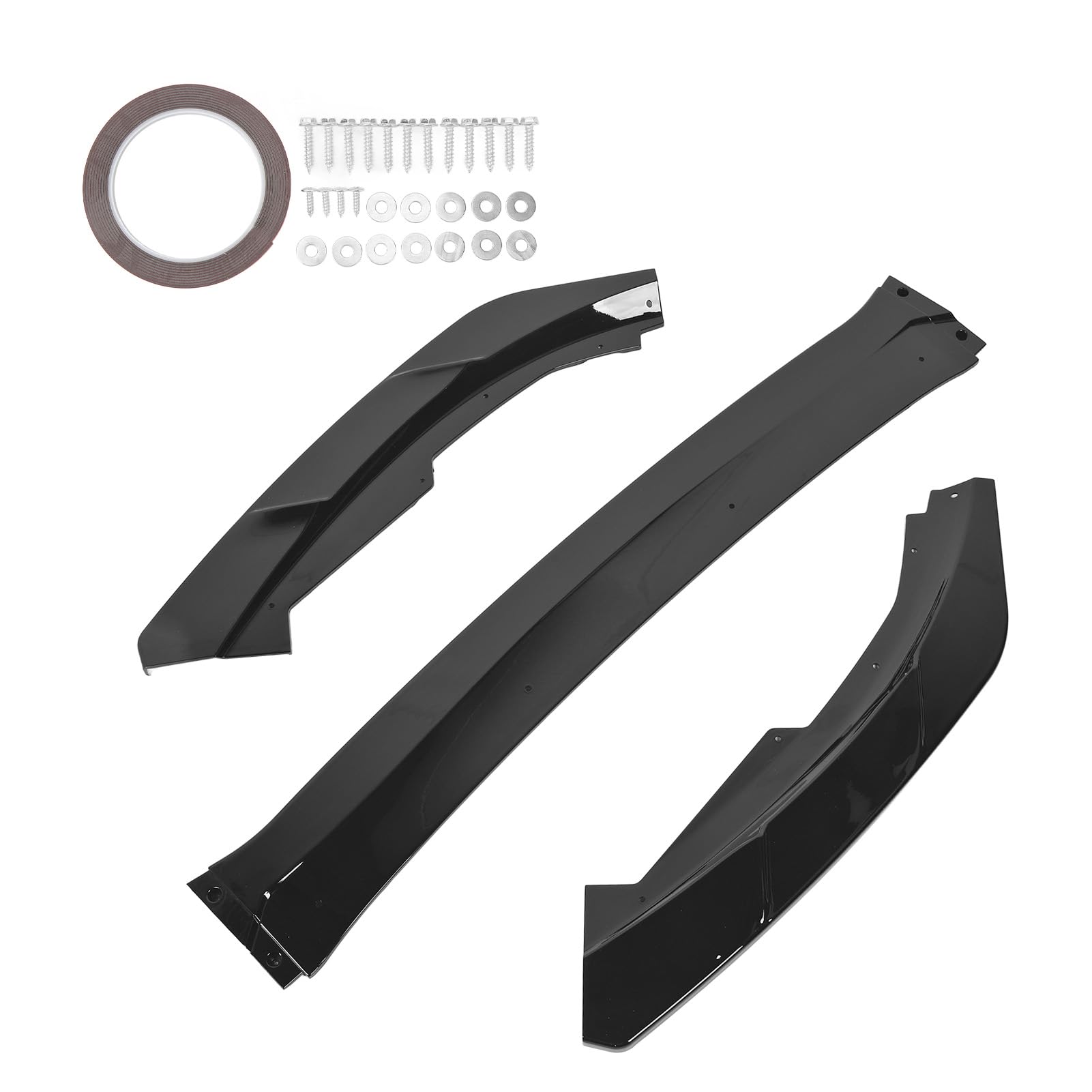 Brilluxa Front Stoßfänger Lippenspoiler, Stoßfänger Lip Body Kit, kompatibel mit Focus MK4 ST Line 2019-2022, Verbesserung des sportlichen Auftritts, kompatibel (Glossy Black) von Brilluxa