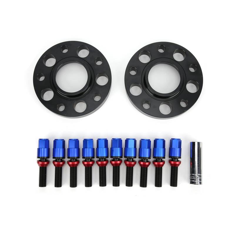 Brilluxa Hubcentric Spurverbreiterung Nabenzentrierte Radadapter 15 mm 0,6 Zoll Wartung Reparatur Auto Nabe Zentrische Spurverbreiterungssatz für 2er F22 F23 2013 bis 2019 (Blau) von Brilluxa