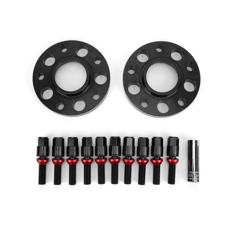 Brilluxa Hubcentric Spurverbreiterung Nabenzentrierte Radadapter 15 mm 0,6 Zoll Wartung Reparatur Auto Nabe Zentrische Spurverbreiterungssatz für 2er F22 F23 2013 bis 2019 (Schwarz) von Brilluxa