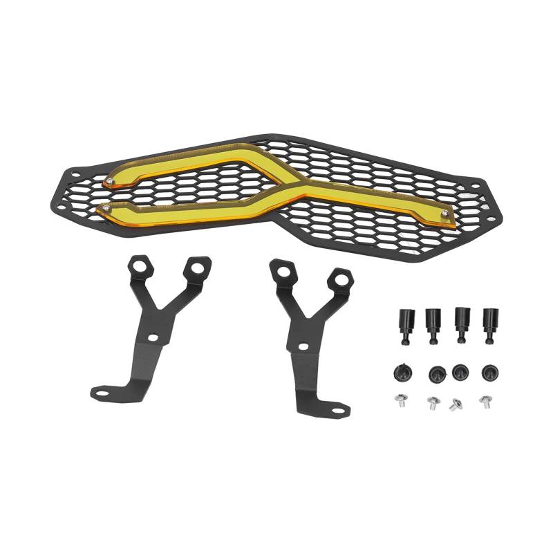 Brilluxa Motorrad-Frontscheinwerfer-Grillabdeckung, Netzschutz für F750GS/F850GS 2018-2019, Scheinwerfer-Netzschutz mit Fester Halterung, Frontlicht-Schattenschutz von Brilluxa