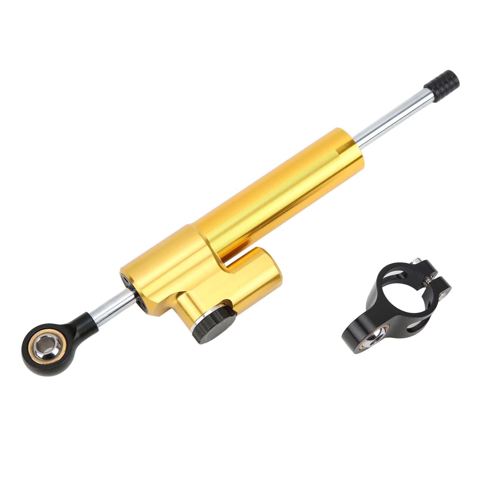 Brilluxa Motorradlenker Lenkung Dämpfer Stabilisator Sicherheitskontrolle Universal Aluminiumlegierung mit verschiedenen Modellen kompatibel (Gold) von Brilluxa