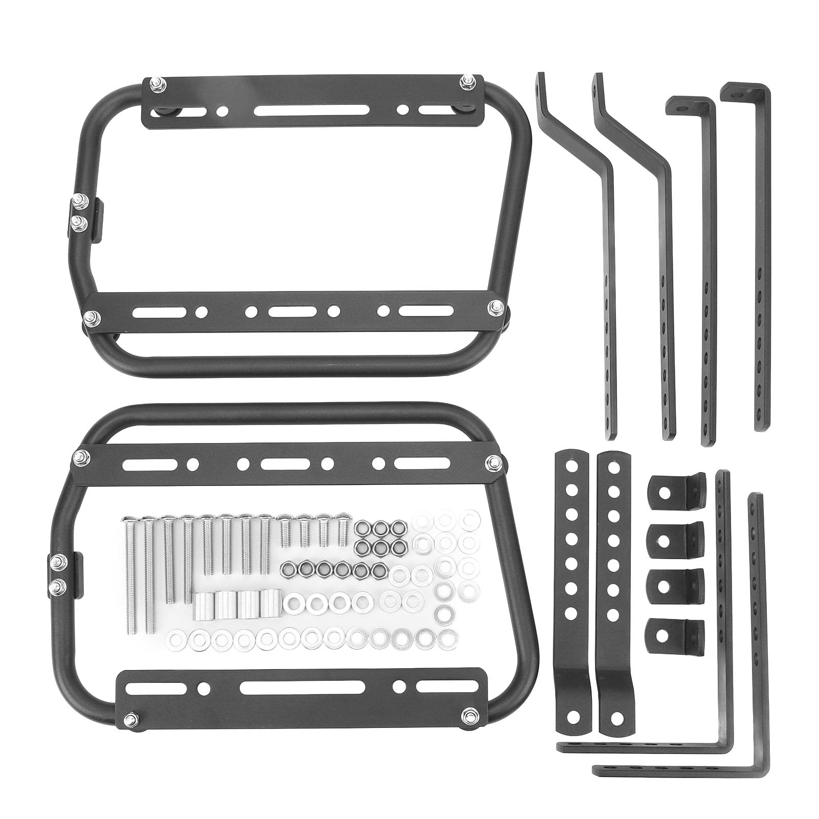 Brilluxa Motorradseiten -Stützständer, Aluminiumlegierung, Satteltaschen -Rack, Haltungshalterung mit hoher Belastungskapazität, Motorrad -Gepäckträger. von Brilluxa