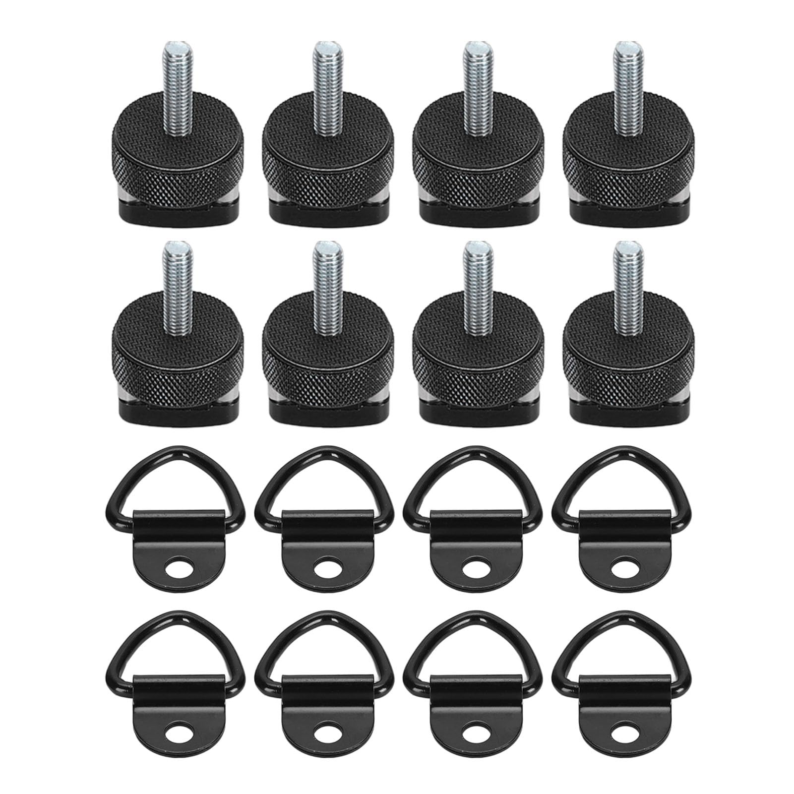 Brilluxa Schnelle Entfernung Daumenschraube, Hartdecke mit Pull -Ringen, 8 -pcs -Billet Aluminium -Befestigungselemente für Bronco 2DR 4DR 2021 und Up (Schwarz) von Brilluxa