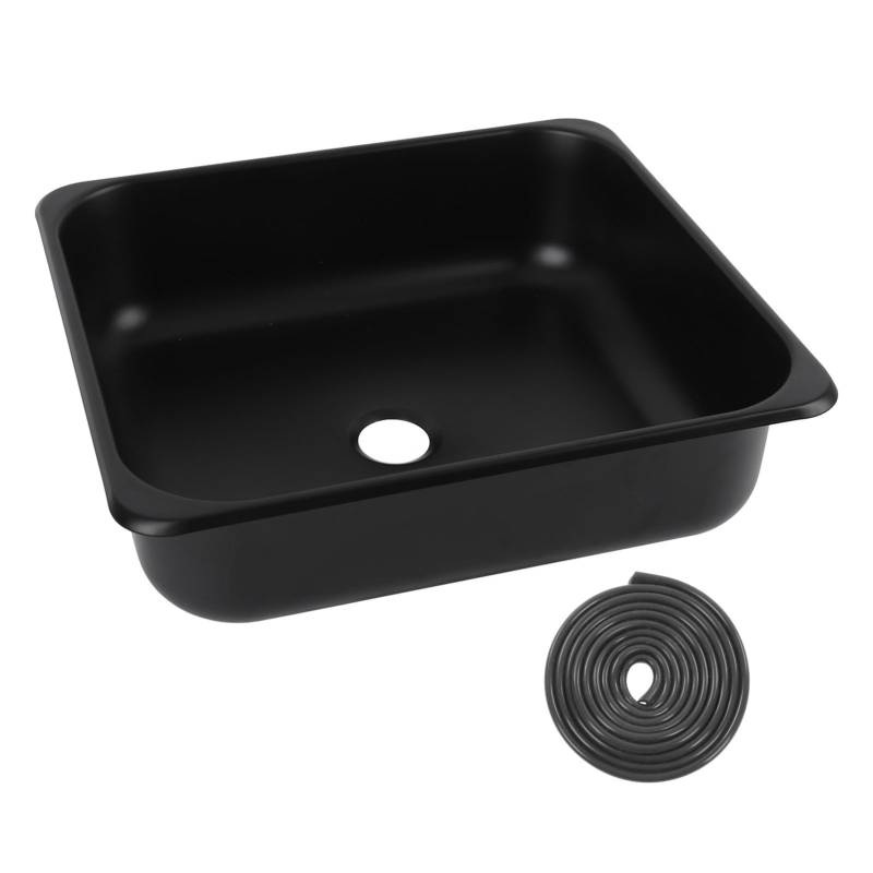 Brilluxa Single Bowl Bar Waschbecken, 13,8x12,6 x 3,9 Zoll poliertes Edelstahl -Küchenspüle mit 40 mm Abflussloch, kompatibel mit Boot, Karawane, Wohnmobil von Brilluxa