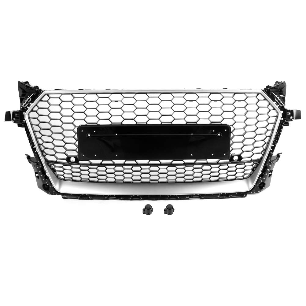 Brilluxa TTRS Style Front Mesh Grill, Kühlergrill fit für TT TTS 8S 2015-2018, Automodifikationszubehör für Auto Stoßstange Modifikation von Brilluxa