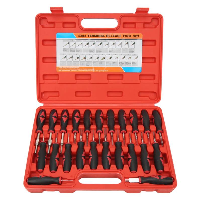 Brilluxa Terminal Release Kit, 23pcs Chrome Finish Release Toolset, tragbarer Ersatz für, Rost -Proof -Griffwerkzeug von Brilluxa