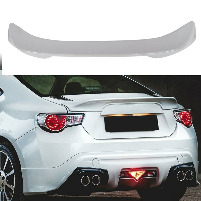 Hinten Trunk Schwarz ABS Hinten High Kick Body Kit Für BRZ 2013-2020 Scion S S 2013-2016 86 GT86 FT86 2013-2020 (A(crystal pearlescent white)) von Brilluxa