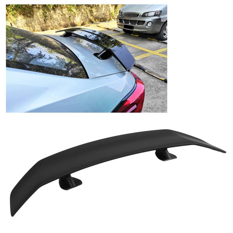 Kofferraumspoiler, Universal-Heckflügelspoiler, Abs-Spoiler-kompatibles Limousinen-Coupé-Schrägheck, geeignet für Gt-Stil (Frosted Black) von Brilluxa