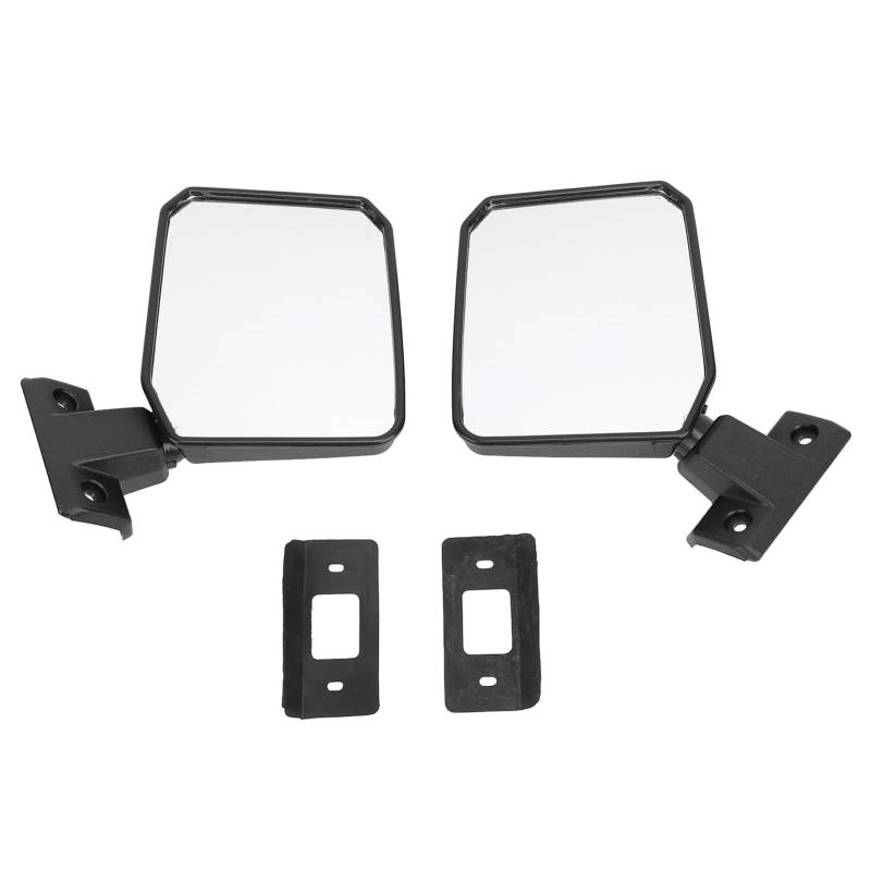 Links rechts Rückfahrspiegel Fahrer Fahrgastür Mirror Landcruiser 70 75 78 Serie 1985–2013 Klares Sehvermögen verstärkt die Sicherheit langlebig, elegantes Design modern stilvoll (Kurztyp) von Brilluxa