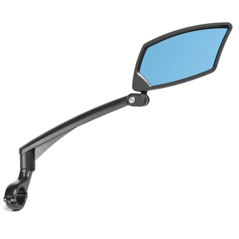 BriskMore Lenker Fahrradspiegel, Anti-Glare blaue konvexe Glaslinse für flache Lenker, kratzfest, anpassbar und drehbar Sichere Rückansicht Fahrradspiegel nur für rechte Seite BT-016RB von BriskMore