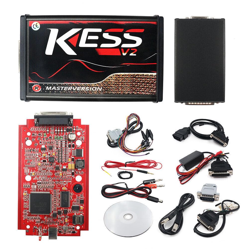 KESS V2 V5.017 OBD2 Tuning Gerät – Unterstützung für DSG, EDC17, Keine Tokenbegrenzung, kompatibel mit ECM Titanium, für Fahrzeugdiagnose und ECU-Tuning für alle Fahrzeugtypen von Brivulgent