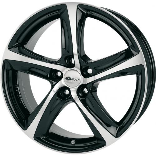 Brock B25 schwarz front-poliert 8x18 ET38 5.00x105.00 Hub Hole 56.60 mm - Alu felgen von Brock