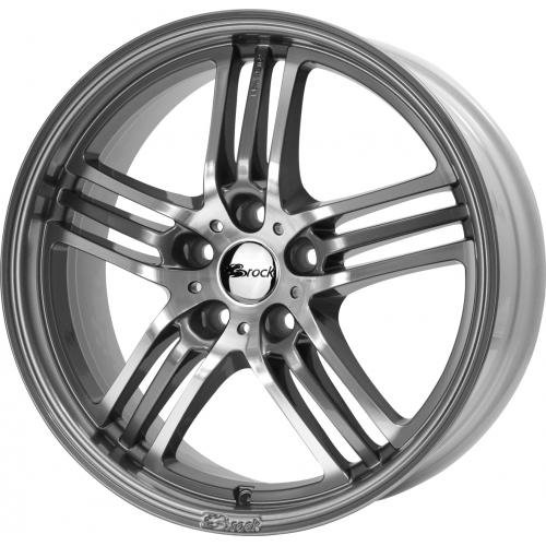 Brock B27 himalaya-grey front-poliert 8,5x19 ET35 5.00x110.00 Hub Hole 65.10 mm - Alu felgen von Brock