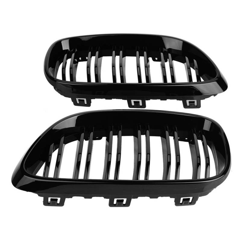 Broco 1 Paar Gloss Black Design Frontstoßstange-Grill-Grill for BMW 2 Serie F22 F23 F87 M2 2012-2017 von Broco