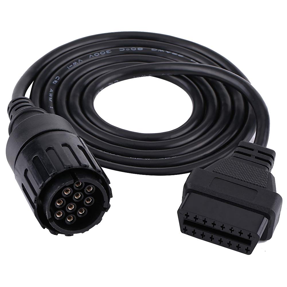 Broco Adapterkabel, 10 Pin auf 16 Pin OBD2 Adapterstecker Diagnosekabel für B-MW I-COM-D Motorrad Motorrad von Broco