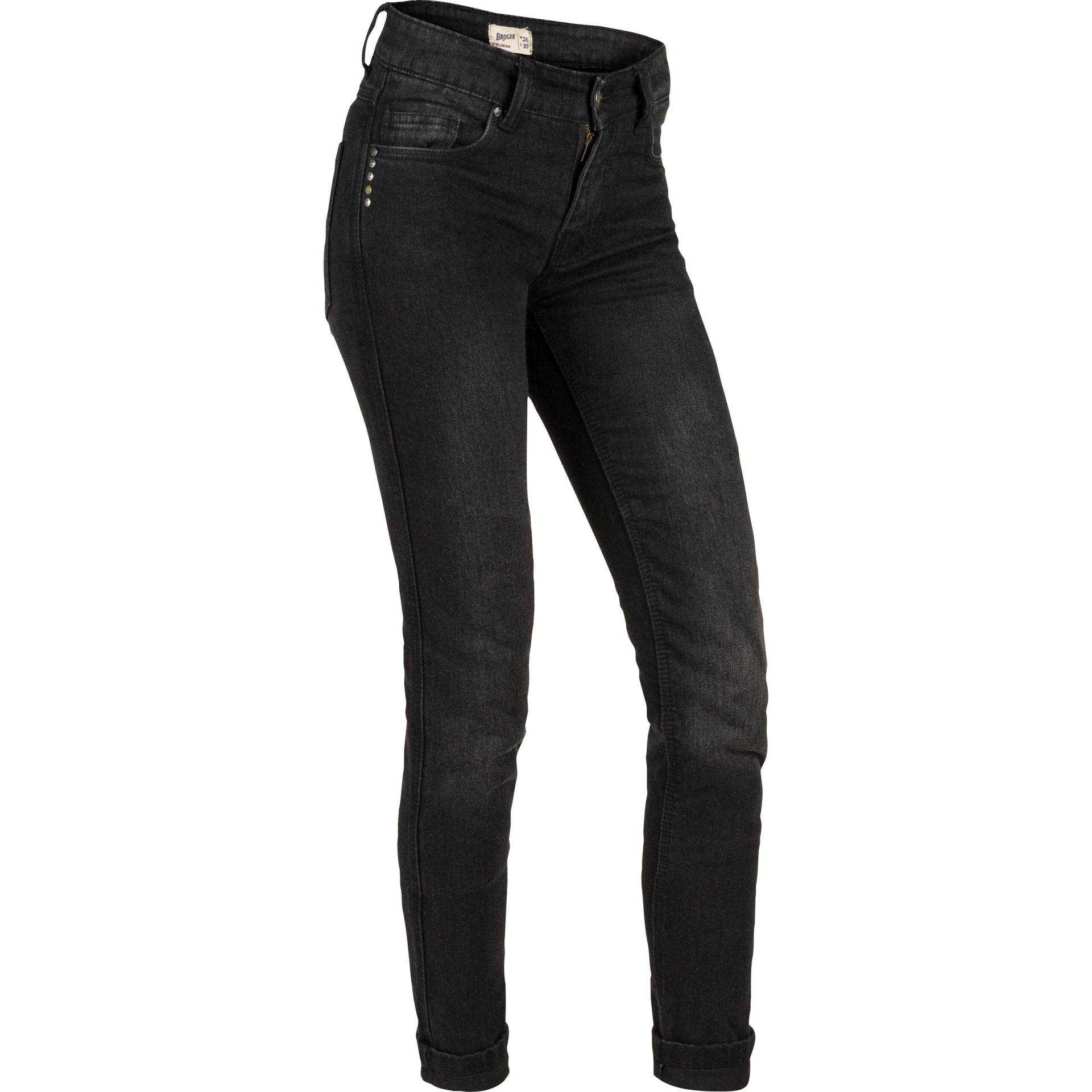 Broger Florida Damen Jeanshose schwarz 30/30 Damen von Broger