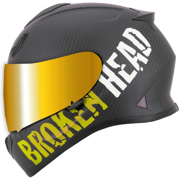 Broken Head (A-Minus-Ware) BeProud Carbon Gelb + Gold Verspiegeltes... von Broken Head