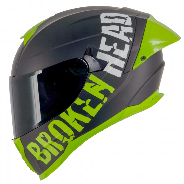 Broken Head (A-Minus-Ware) Integralhelm BeProud Pro Sport Grün Sonn... von Broken Head