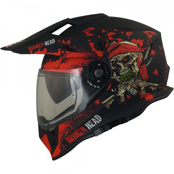 Broken Head (B-Ware) Enduro Helm Jack S. VX2 Rot von Broken Head