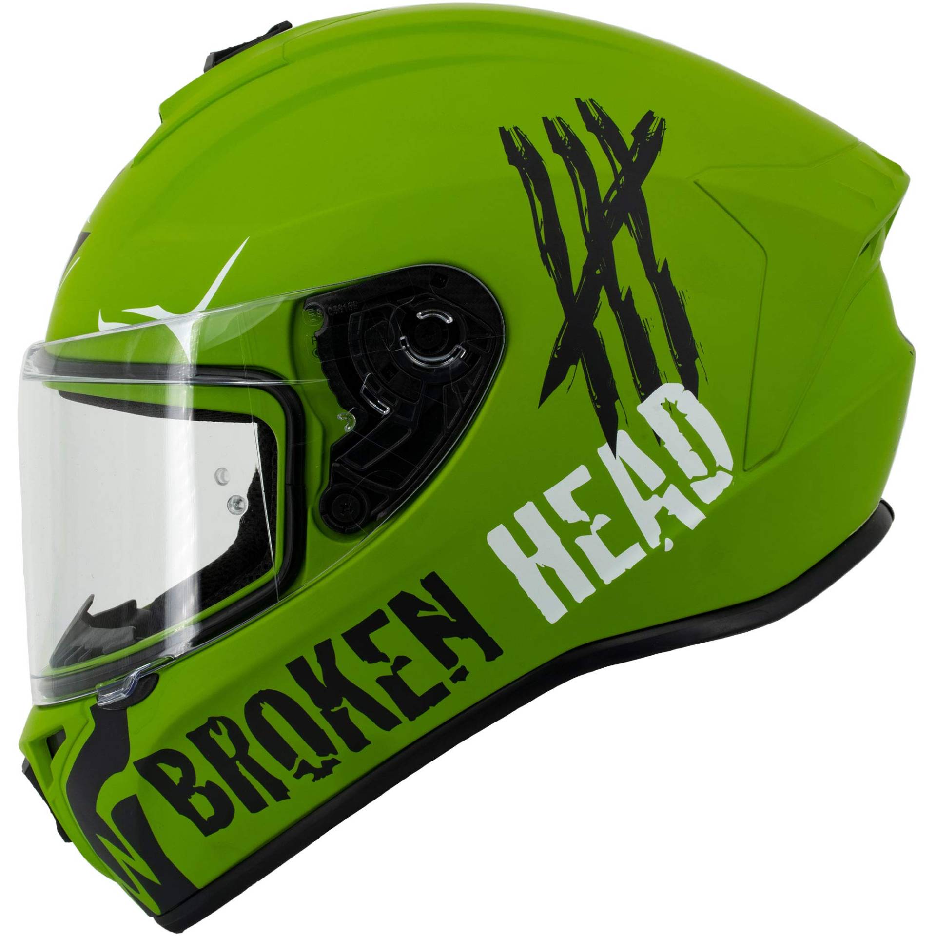 Broken Head Adrenalin Therapy 4X - Sportlicher Integralhelm - Motorrad-Helm - Military-Grün Matt - Größe L (59-60 cm) von Broken Head