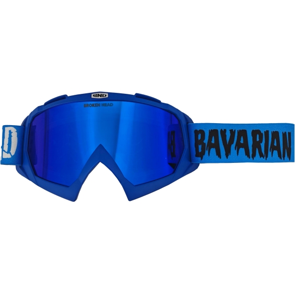 Broken Head Crossbrille MX-2 Goggle Bavarian Patriot blau verspiegelt von Broken Head