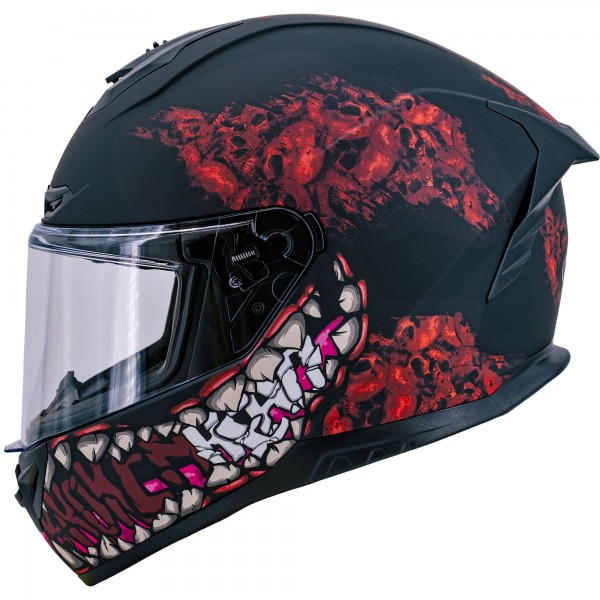 Broken Head Integralhelm Broken Skull Freak Rot von Broken Head