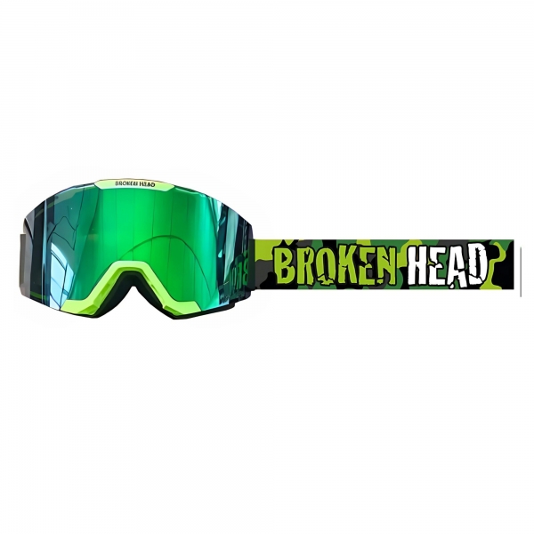 Broken Head MX-Brille Magnetic-Regulator Grün Verspiegelt von Broken Head