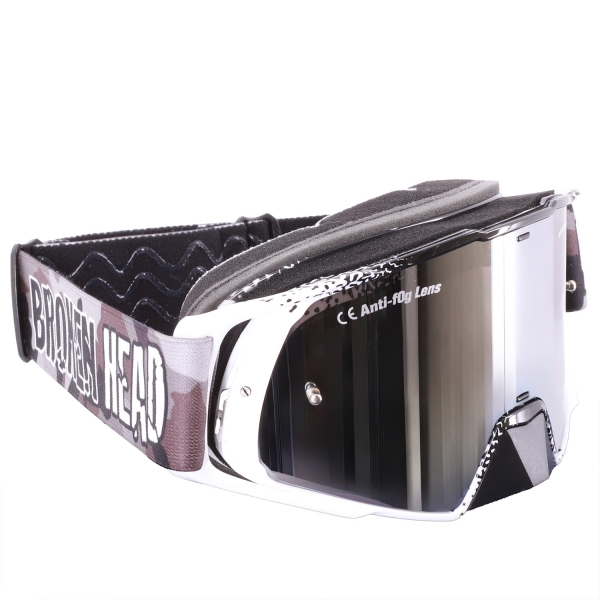 Broken Head MX-Brille Goggle MX-Regulator Schwarz Camouflage Verspi... von Broken Head